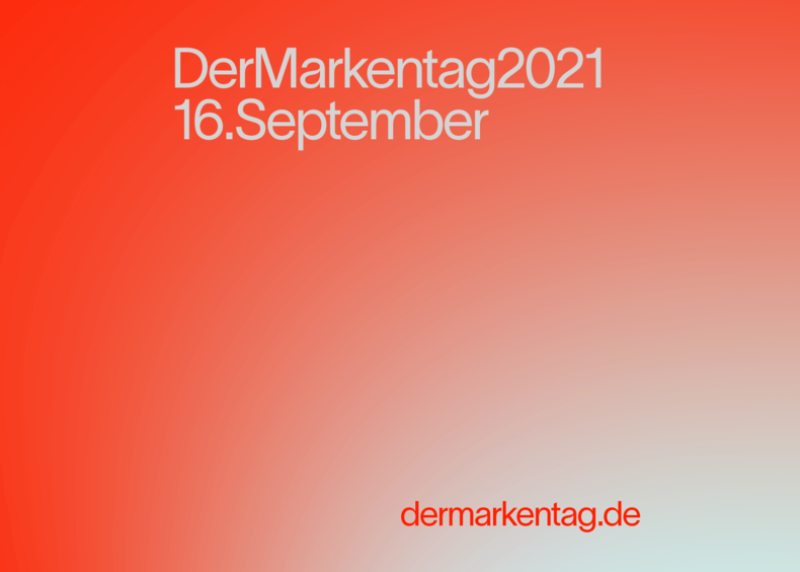 Veranstaltungsplakat: DerMarkentag2021 16. September / dermarkentag.de